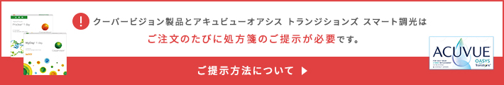 クーパービジョン、処方箋の提出方法