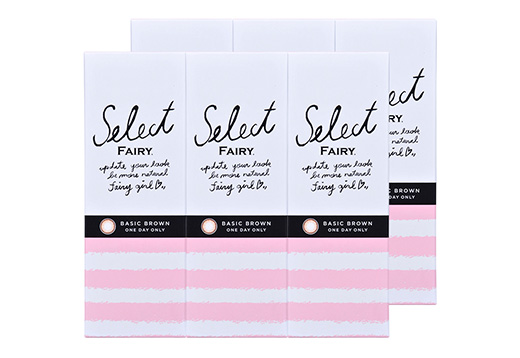 コンタクトレンズ通販 レンズイン セレクトフェアリーワンデー ﾍﾞｰｼｯｸﾌﾞﾗｳﾝ 10枚入り 6箱